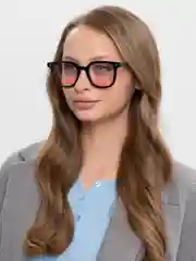 Черный очки женские солнцезащитные, квадратные