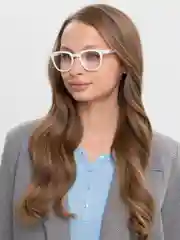 Белый имиджевые очки