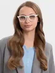 Белый имиджевые очки