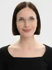 Серебряный имиджевые, прозрачные, круглые очки Mirsee без диоптрий