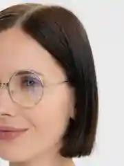 Серебряный имиджевые, прозрачные, круглые очки Mirsee без диоптрий