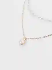 Золотой цепочка на Новый год  двойная