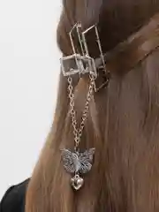 Серый металлик металлический краб для волос
