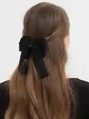 Черный бант заколка для волос