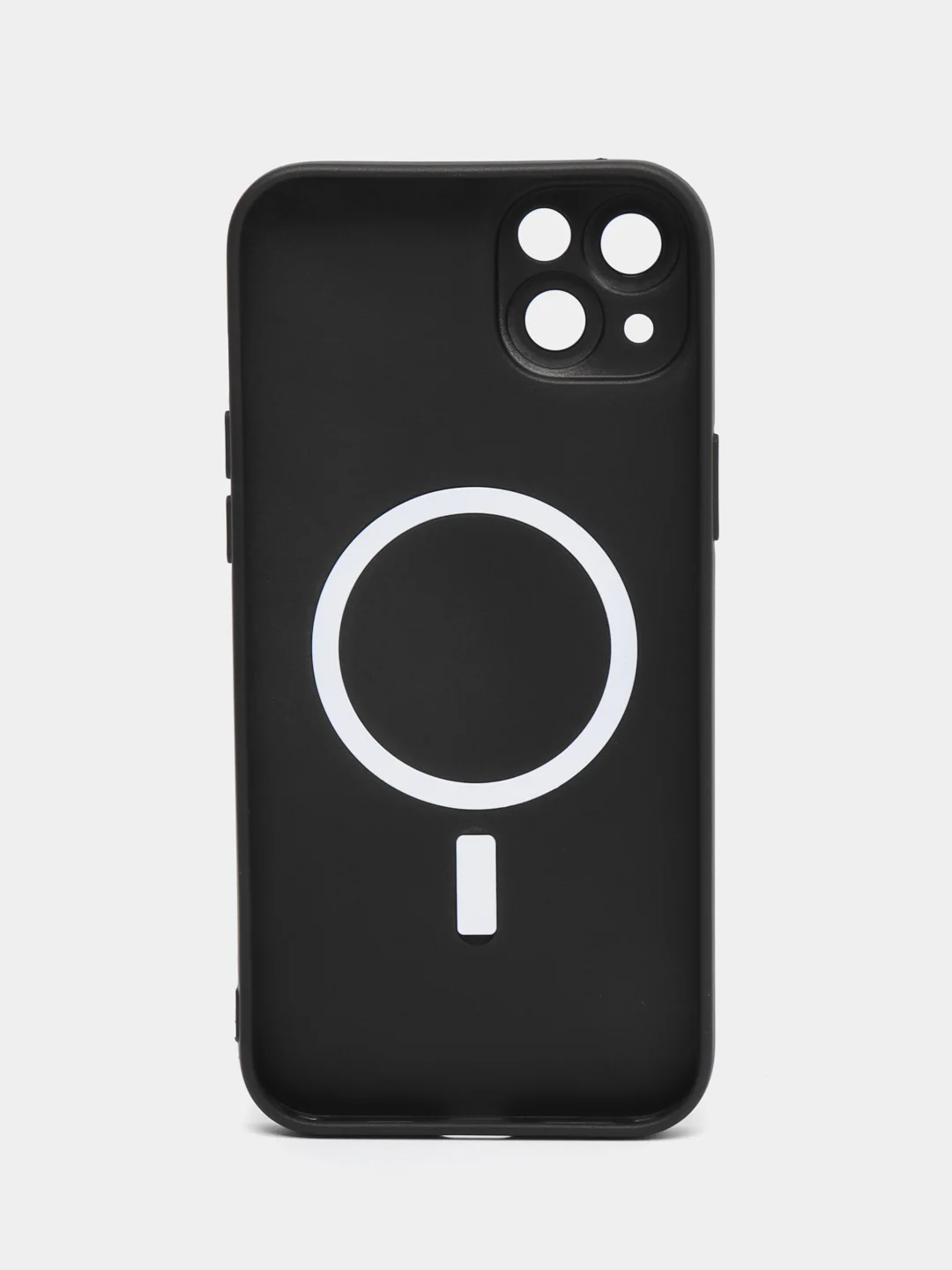 Черный чехол MagSafe iPhone 16/15/14/13/12/11/Pro/Max/Plus/Mini/X/Xr/Xs магсейф