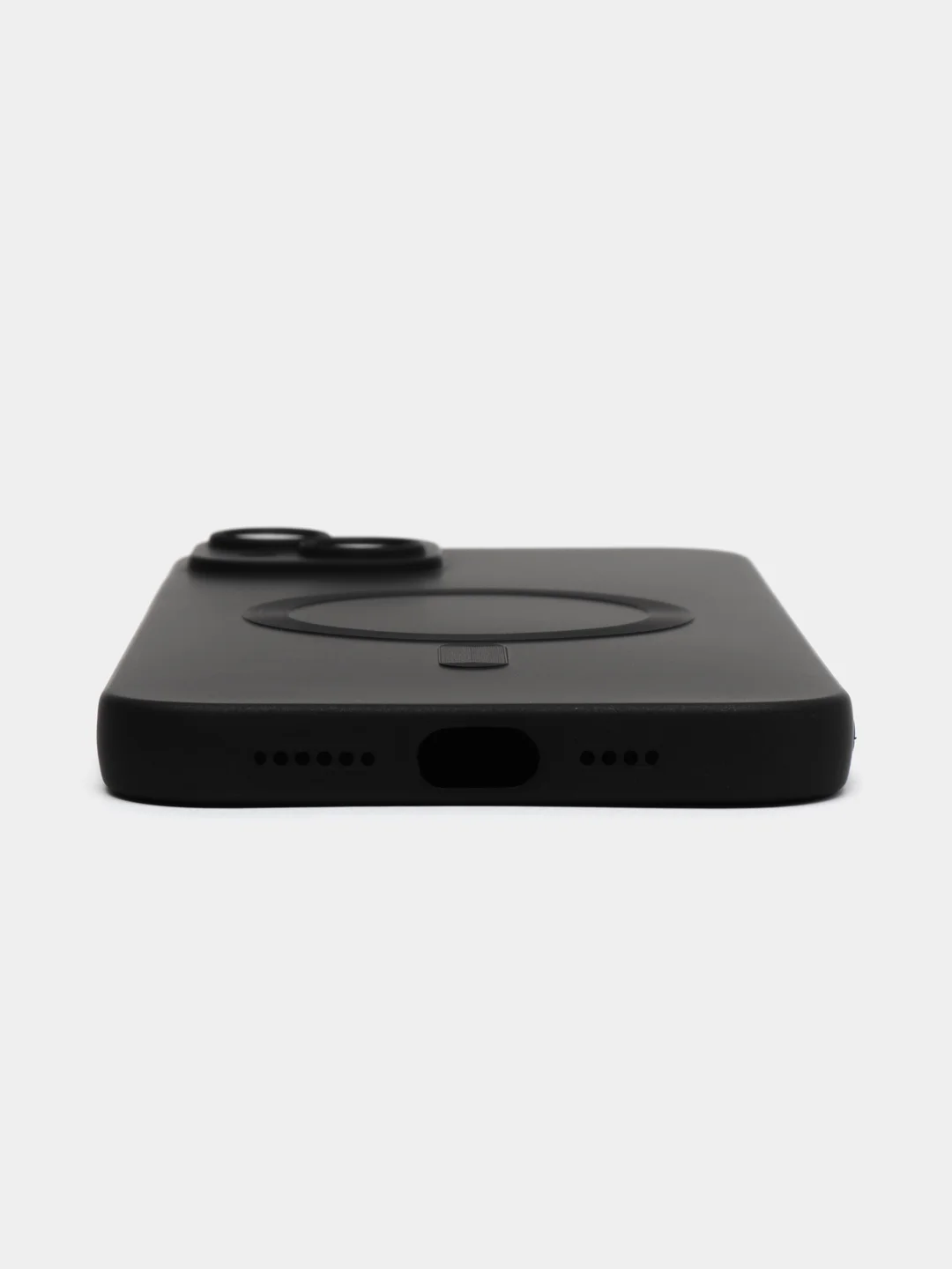 Черный чехол MagSafe iPhone 16/15/14/13/12/11/Pro/Max/Plus/Mini/X/Xr/Xs магсейф