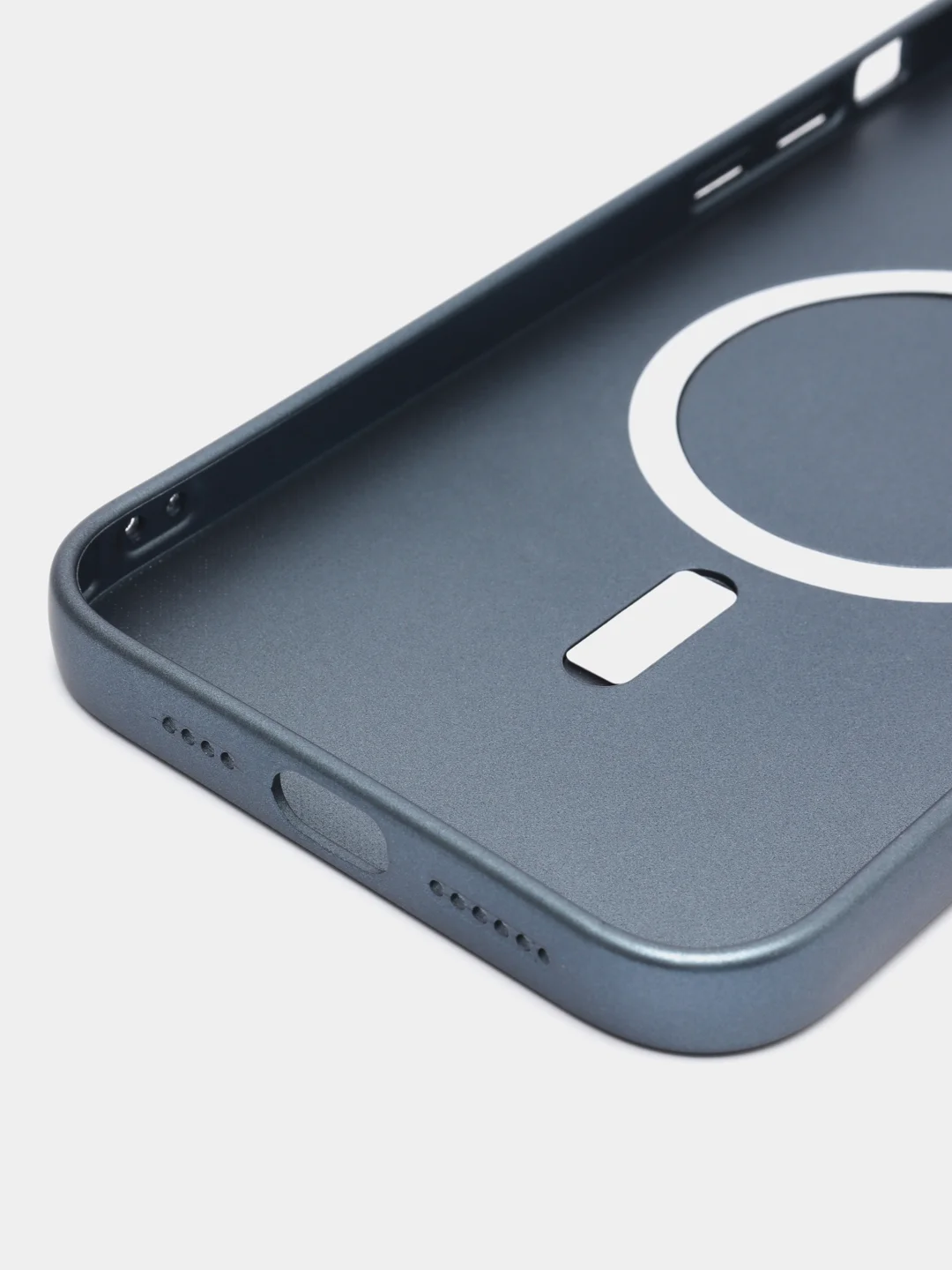 Темно-синий чехол MagSafe iPhone 16/15/14/13/12/11/Pro/Max/Plus/Mini/X/Xr/Xs магсейф