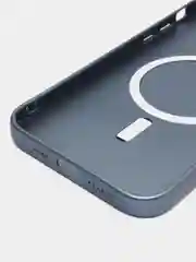Темно-синий чехол MagSafe iPhone 16/15/14/13/12/11/Pro/Max/Plus/Mini/X/Xr/Xs магсейф
