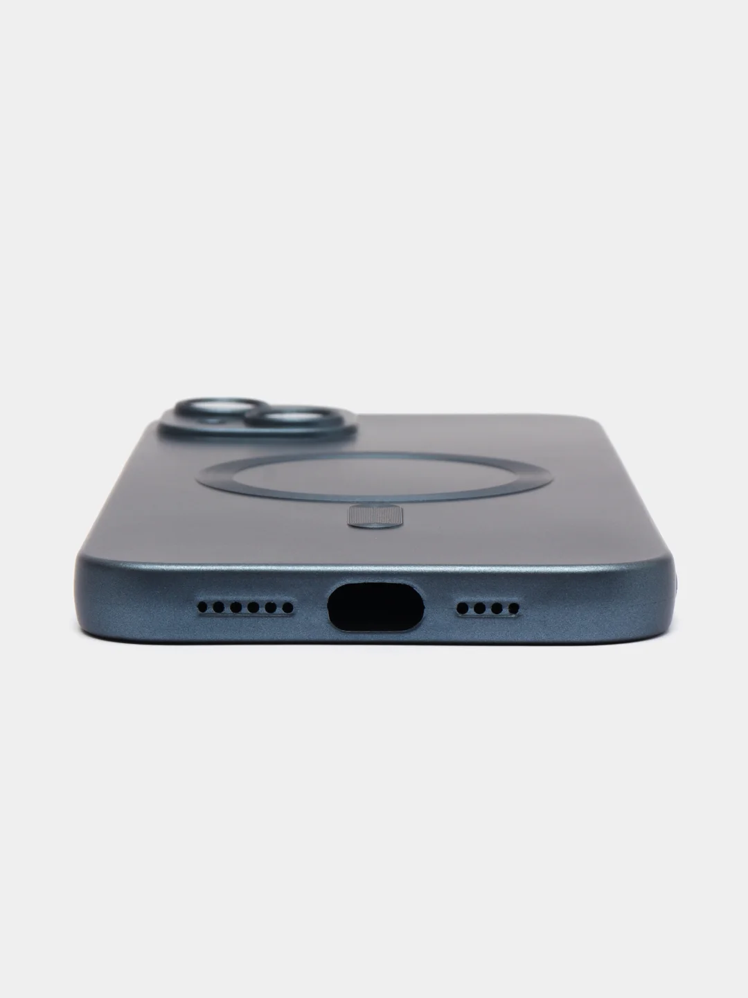 Темно-синий чехол MagSafe iPhone 16/15/14/13/12/11/Pro/Max/Plus/Mini/X/Xr/Xs магсейф