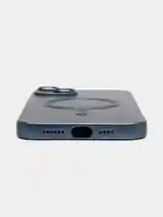 Темно-синий чехол MagSafe iPhone 16/15/14/13/12/11/Pro/Max/Plus/Mini/X/Xr/Xs магсейф