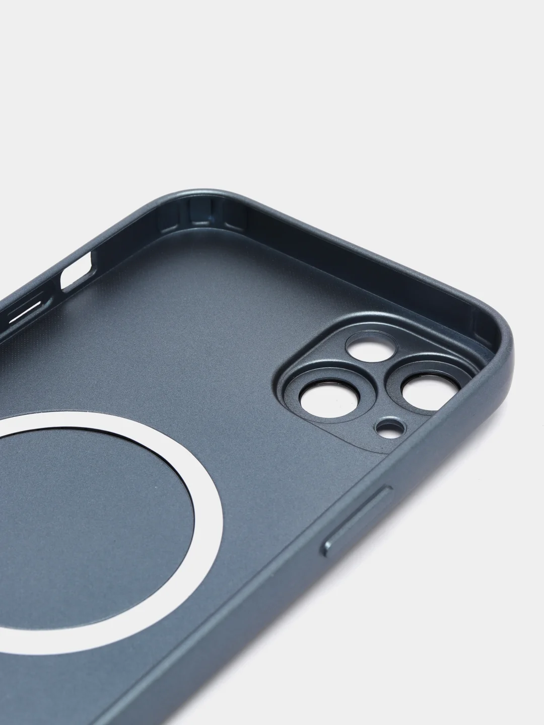 Темно-синий чехол MagSafe iPhone 16/15/14/13/12/11/Pro/Max/Plus/Mini/X/Xr/Xs магсейф