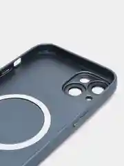Темно-синий чехол MagSafe iPhone 16/15/14/13/12/11/Pro/Max/Plus/Mini/X/Xr/Xs магсейф