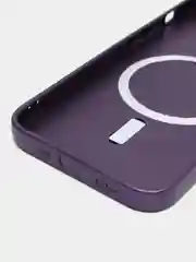 Фиолетовый чехол MagSafe iPhone 16/15/14/13/12/11/Pro/Max/Plus/Mini/X/Xr/Xs магсейф