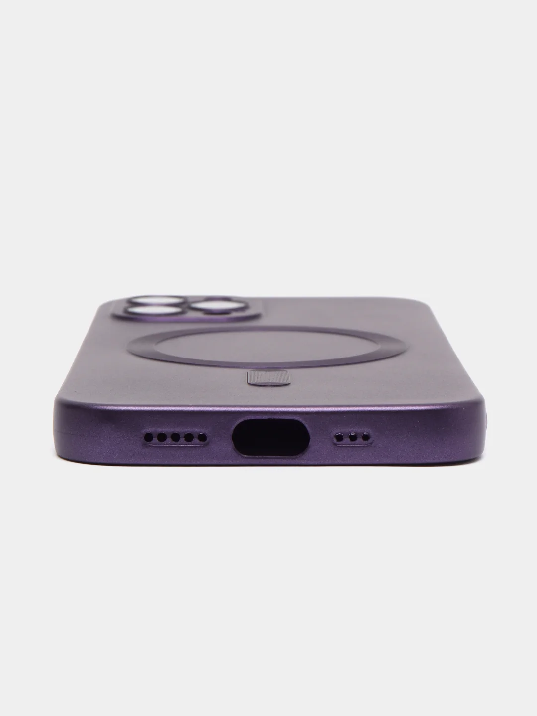 Фиолетовый чехол MagSafe iPhone 16/15/14/13/12/11/Pro/Max/Plus/Mini/X/Xr/Xs магсейф