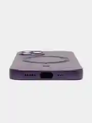 Фиолетовый чехол MagSafe iPhone 16/15/14/13/12/11/Pro/Max/Plus/Mini/X/Xr/Xs магсейф