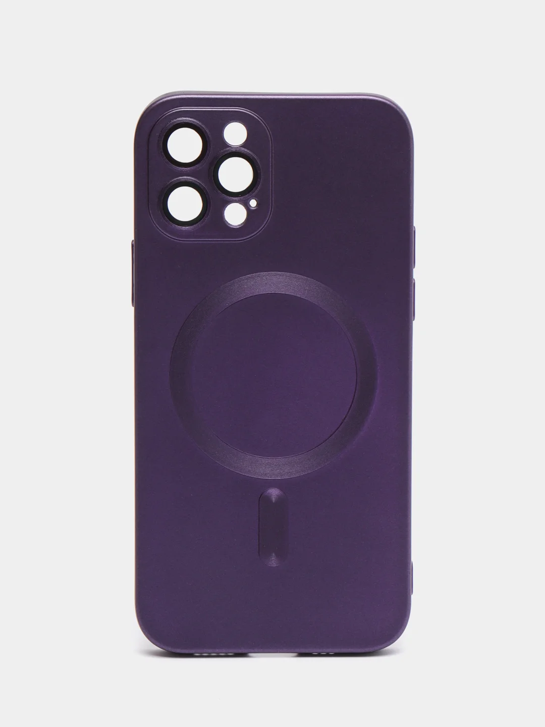 Фиолетовый чехол MagSafe iPhone 16/15/14/13/12/11/Pro/Max/Plus/Mini/X/Xr/Xs магсейф