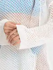 Белый туника пляжная, на купальник