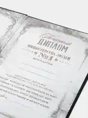 Диплом "Настоящий мужчина", А5, 21 х 15 см