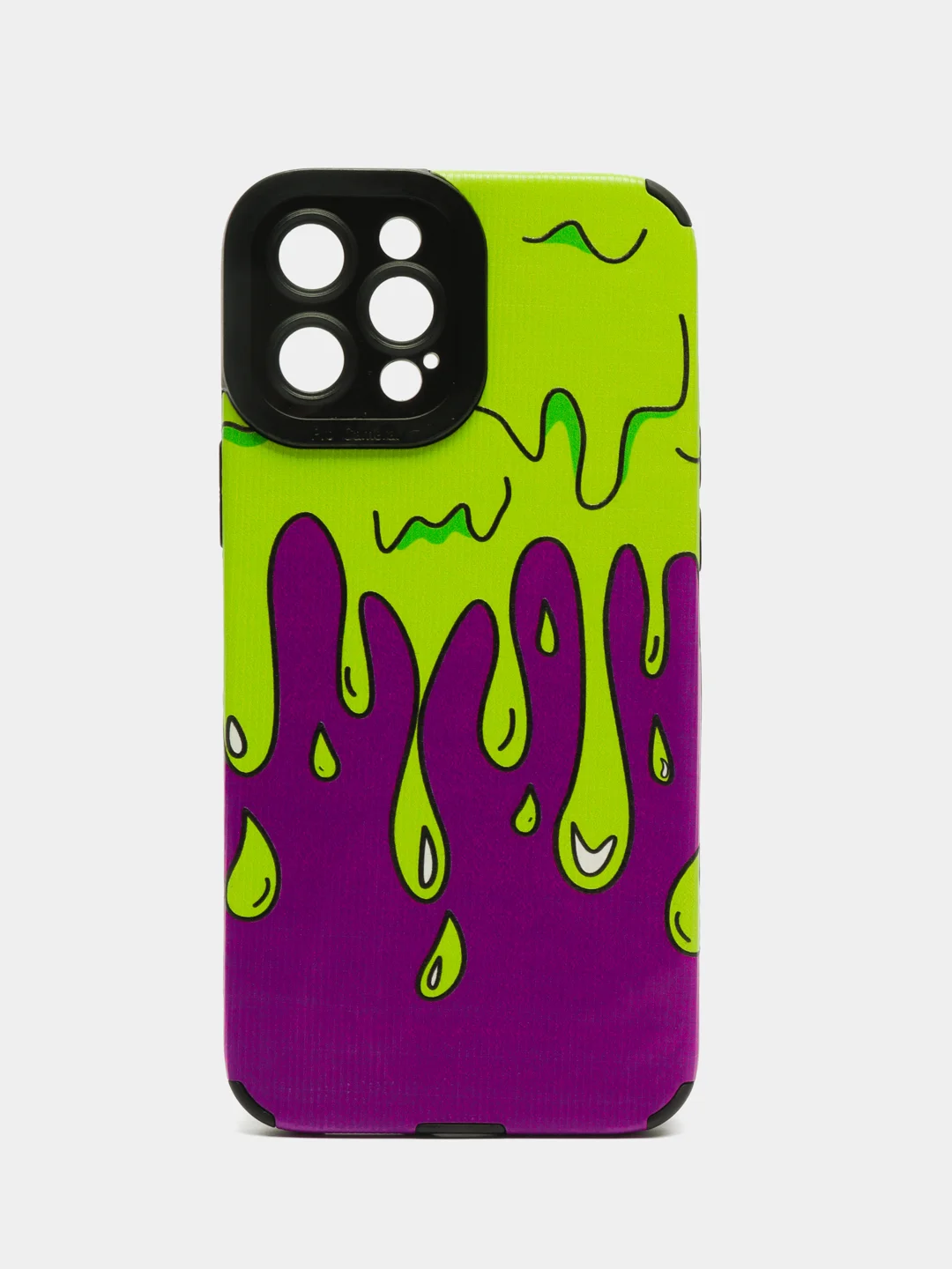 Пурпурный чехол на iPhone X/XS, 11, 12, 13, 14, 15 Pro, Pro Max, рифленый