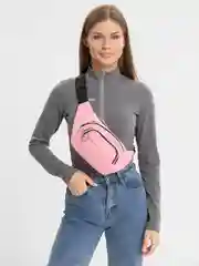 Розовый сумка на пояс женская