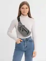 Серый сумка на пояс унисекс