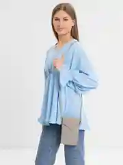 Серебряный женская сумочка через плечо/ Чехол для телефона
