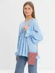 Коралловый меланж женская сумочка через плечо/ Чехол для телефона