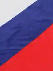 Белый флаг России с гербом РФ, триколор большой 150*85 см
