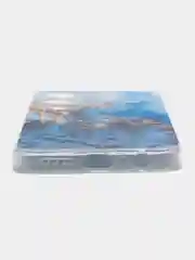 Голубой силиконовый чехол на Tecno Pova 4 Pro / Текно Пова 4 Про с рисунком, защита камеры