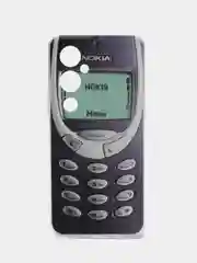Угольный силиконовый чехол на Tecno Pova 4 Pro / Текно Пова 4 Про с рисунком, защита камеры