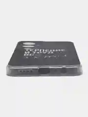 Тёмно-коричневый силиконовый чехол на Tecno Pova 4 Pro / Текно Пова 4 Про с рисунком, защита камеры