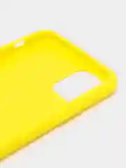 Желтый чехол для IPhone 11 Pro Max силиконовый, с ремешком на руку в комплекте