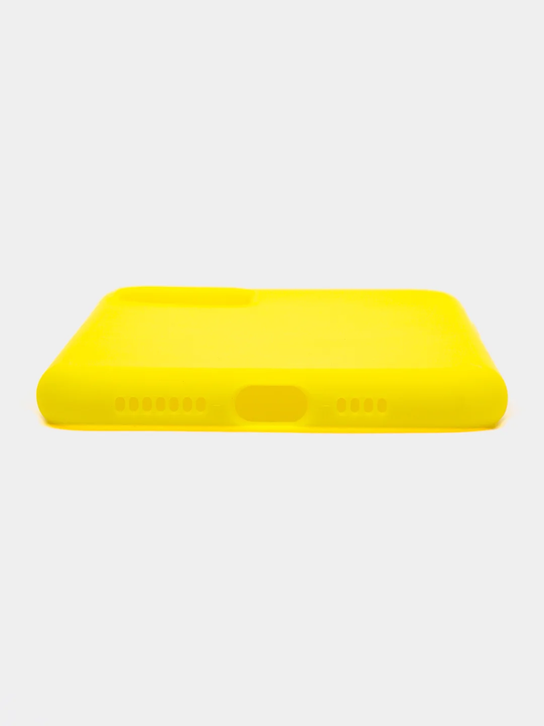 Желтый чехол для IPhone 11 Pro Max силиконовый, с ремешком на руку в комплекте