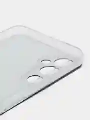 Бирюзовый силиконовый чехол на Tecno Pova 4 / Текно Пова 4 прозрачный, с рисунком, защита камеры