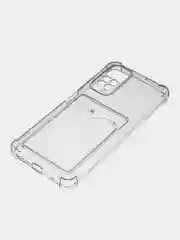 Марсала чехол для Xiaomi Redmi Note 11 4G, Redmi Note 11S прозрачный, с карманом для карты