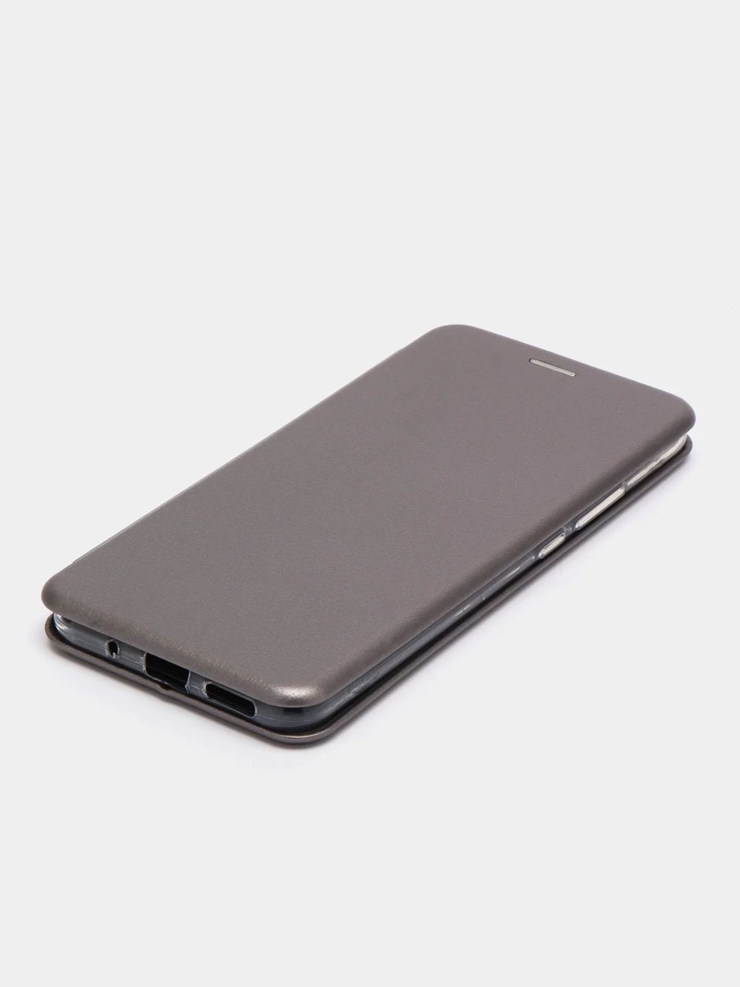 Серебряный чехол-книжка Xiaomi Redmi 10C / Poco C40, Сяоми Редми 10С / Поко С40