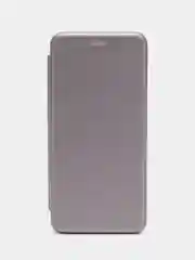Серебряный чехол-книжка Xiaomi Redmi 10C / Poco C40, Сяоми Редми 10С / Поко С40