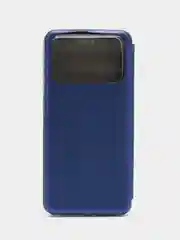 Синий меланж чехол-книжка Xiaomi Redmi 10C / Poco C40, Сяоми Редми 10С / Поко С40