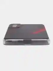 Красный силиконовый чехол на Samsung Galaxy S21 FE / Самсунг S21 FE, с рисунком, защита камеры