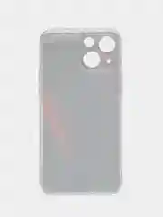 Красный силиконовый чехол на iPhone 13 mini / Айфон 13 mini, с рисунком, защита камеры