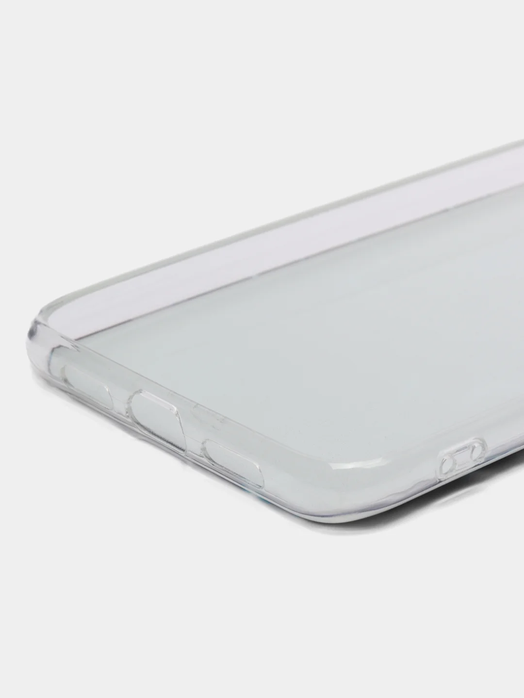 Бирюзовый силиконовый чехол на Xiaomi Mi 8 / Сяоми Ми 8 прозрачный, с рисунком, защита камеры