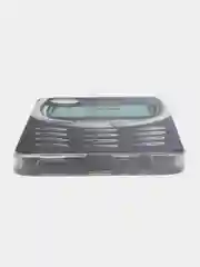 Угольный силиконовый чехол на Oppo A17K/Оппо A17К, прозрачный, с рисунком, защита камеры