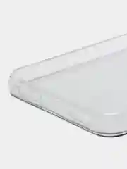 Угольный силиконовый чехол на Oppo A17K/Оппо A17К, прозрачный, с рисунком, защита камеры
