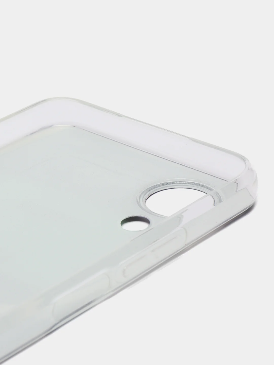 Угольный силиконовый чехол на Oppo A17K/Оппо A17К, прозрачный, с рисунком, защита камеры