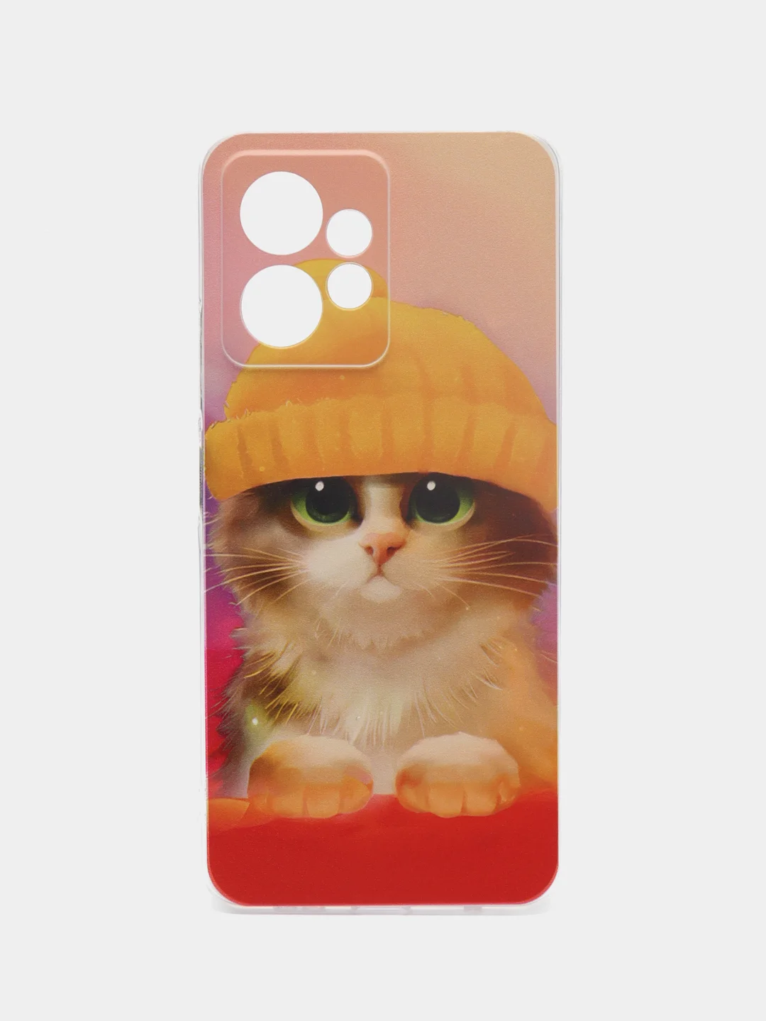 Желтый чехол на Xiaomi Redmi Note 12 4G / Сяоми Редми Ноут 12 4G с рисунком, защита камеры