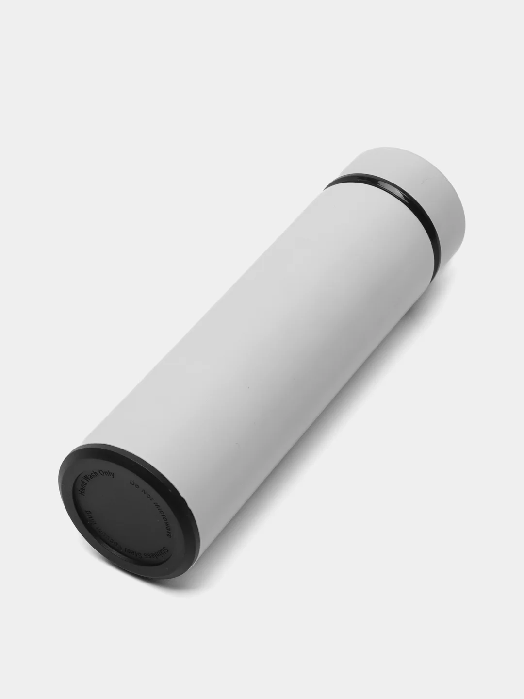 Белый термос с покрытием soft-touch