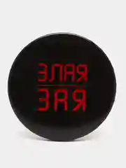 Серый металлик значок закатной, 5.6 см, 22 вида