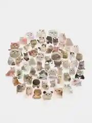 Индиго набор наклеек с кошками, стикеры котики и лапки, детские, для девочек, 50 штук