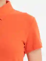 Рыжий платье поло футболка