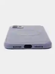 Синий чехол Magsafe (Магсейф) на iPhone 11/12/13 mini/14 Pro/14 Plus Max, кожаный